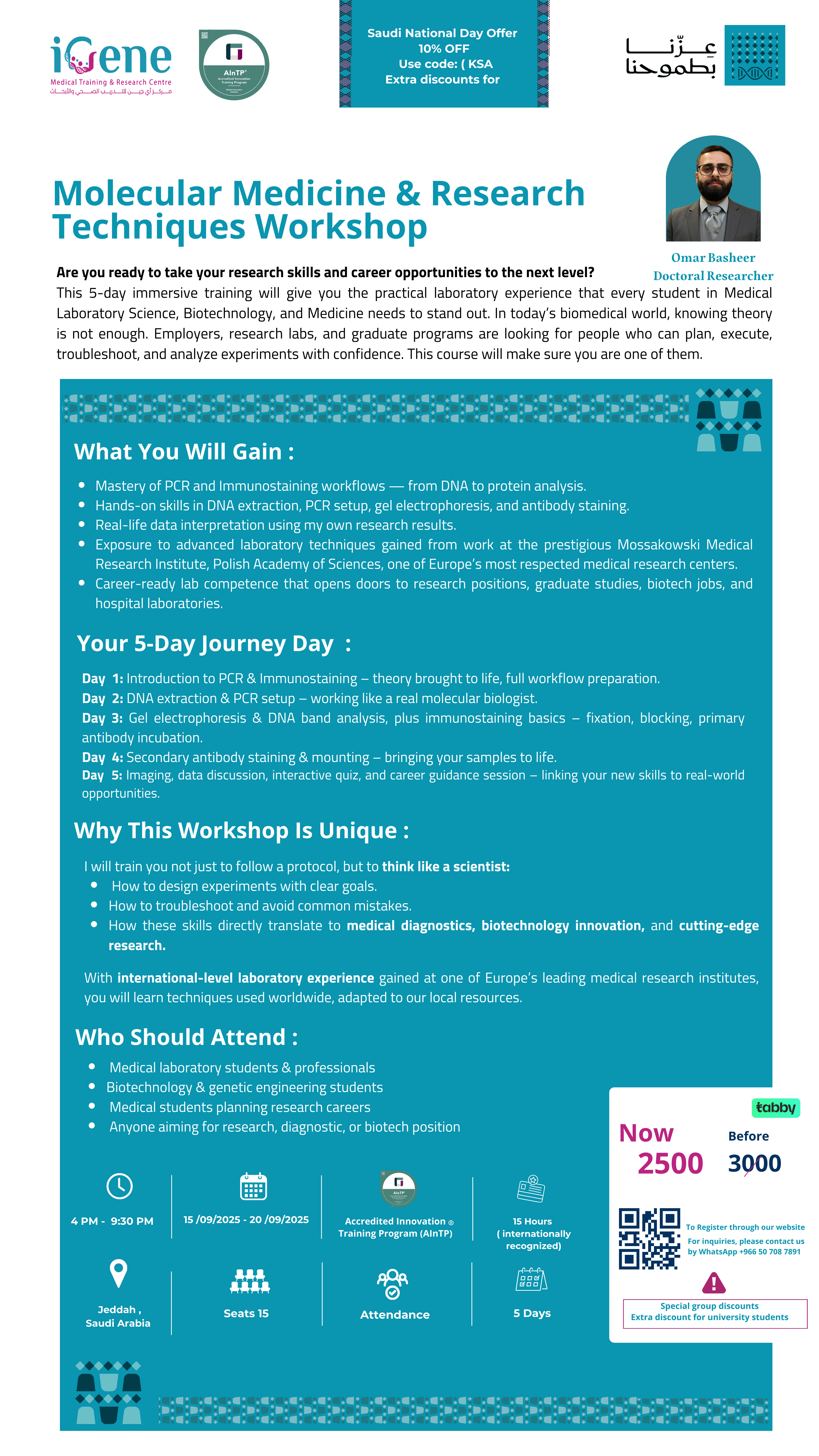 Molecular Medicine & Research Techniques Workshop - Xgenome